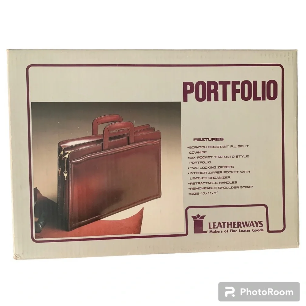 1980s Vintage Leatherways Portfolio
